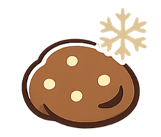 Frozen cookie dough balls for baking fresh cookies at home