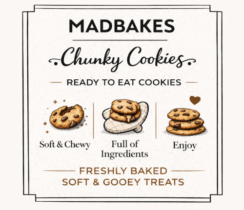 Chunky Cookies™ – Freshly Baked NYC - Style Cookies - Madbakes