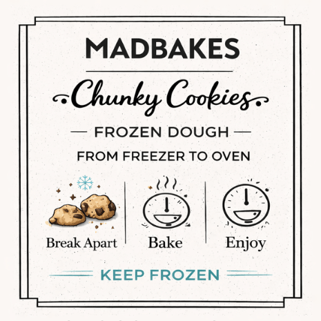 Chunky Cookies™ – Frozen NYC - Style Cookies (Box of 6) - Madbakes
