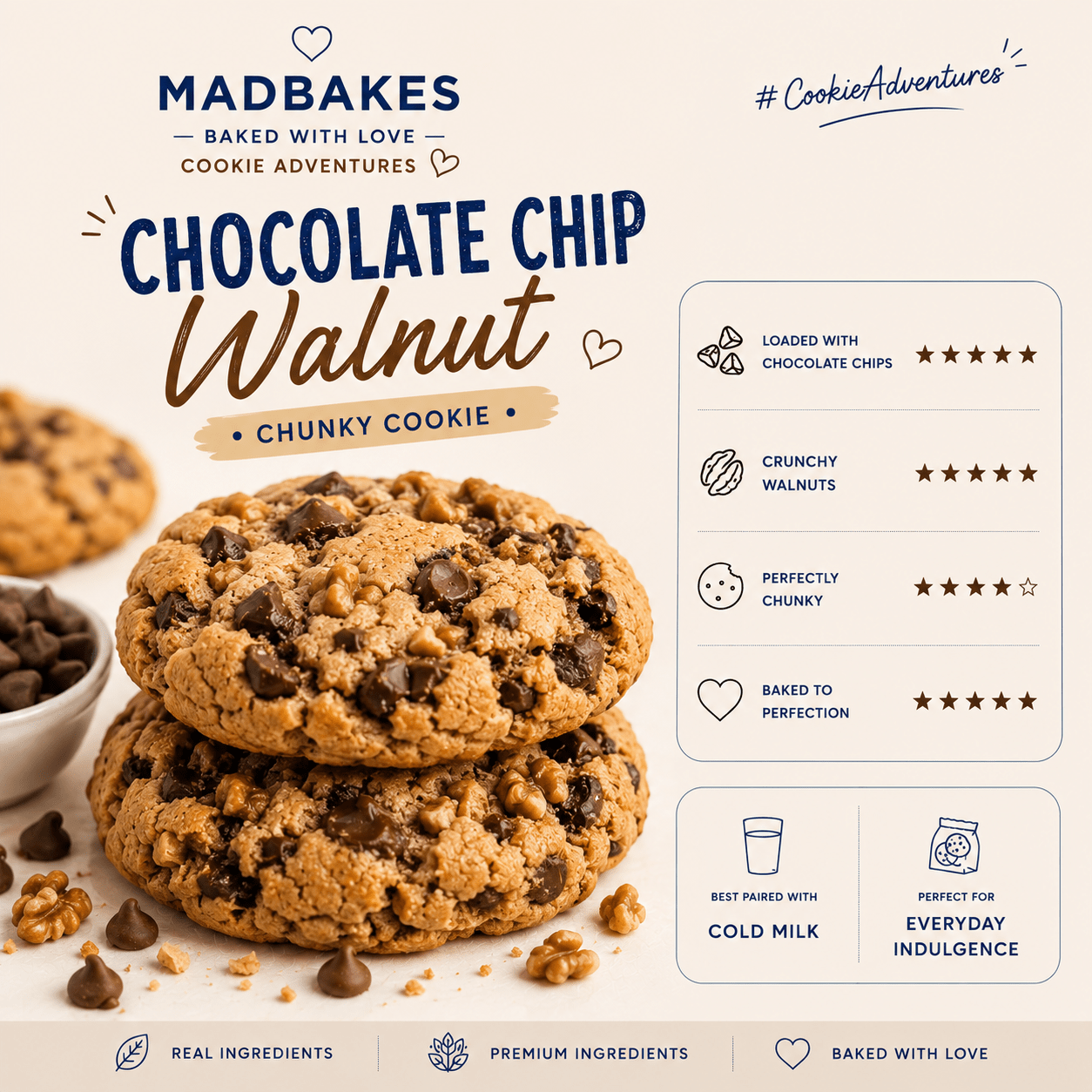 Chunky Cookies™ – Frozen NYC-Style Cookies (Box of 6) - Madbakes