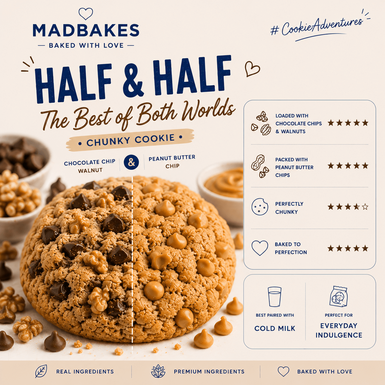 Chunky Cookies™ – Frozen NYC-Style Cookies (Box of 6) - Madbakes