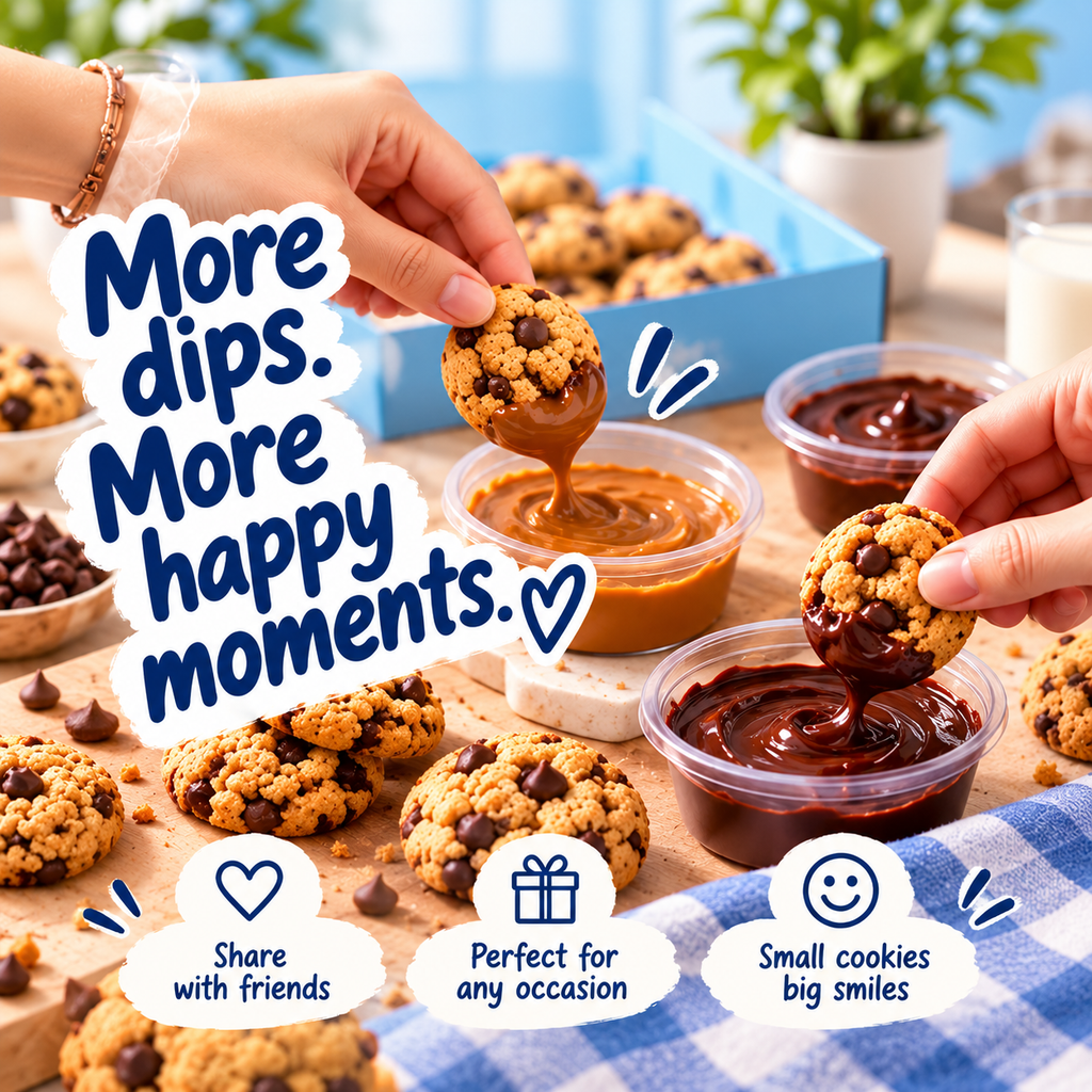 Madbakes Minis – Mini Chocolate Chip Cookies & Dip Box