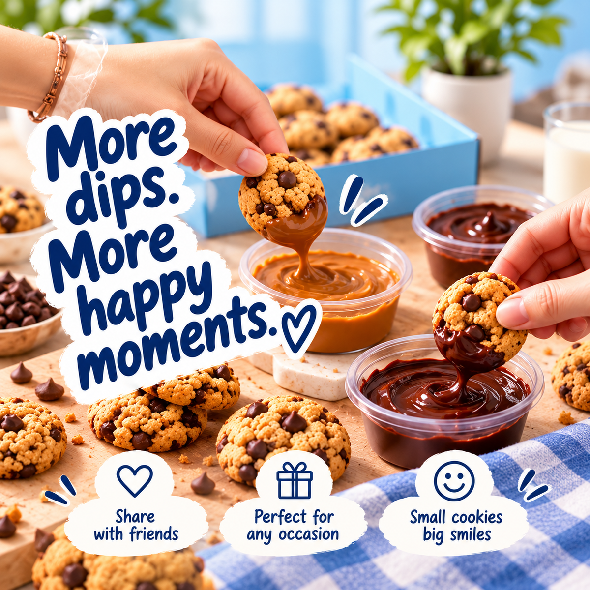 Madbakes Minis – Mini Chocolate Chip Cookies & Dip Box