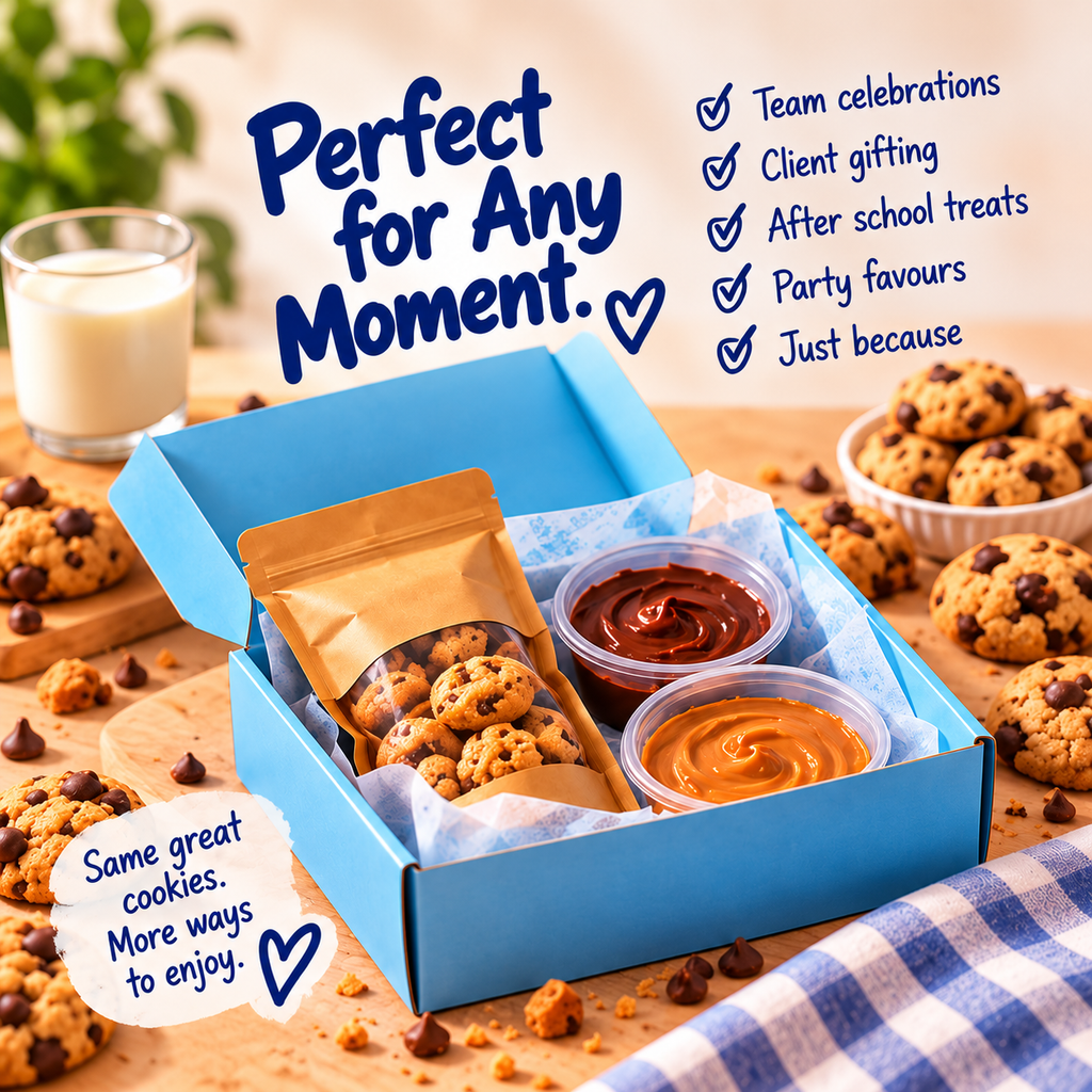 Madbakes Minis – Mini Chocolate Chip Cookies & Dip Box